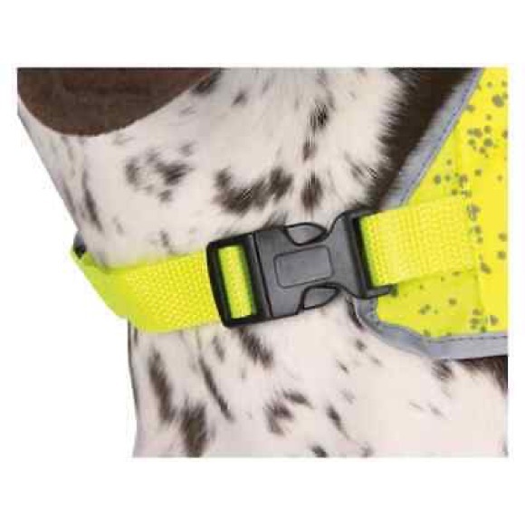 Ultra Paws Dog and Cat Reflective Vest - Yellow medium - Picture 2 of 4